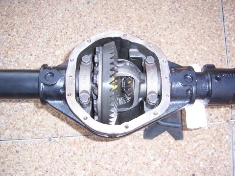 1992 Ford Bronco - Close-up view of an open differential assembly, showing the internal gears and housing.