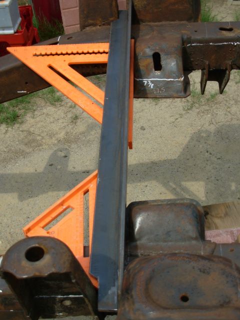 1976 Ford Bronco - Engine Perch Location for V8 IF THE IMAGE IS TOO SMALL, click it. On this frame, the L perch is ~1/4" forward, and the R is ~1/8"…
