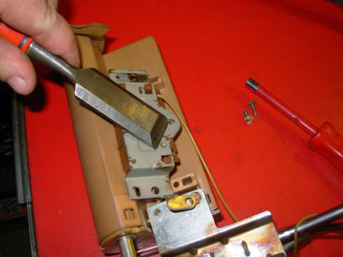1983 Ford Bronco - Cut off the melted peg(s).
