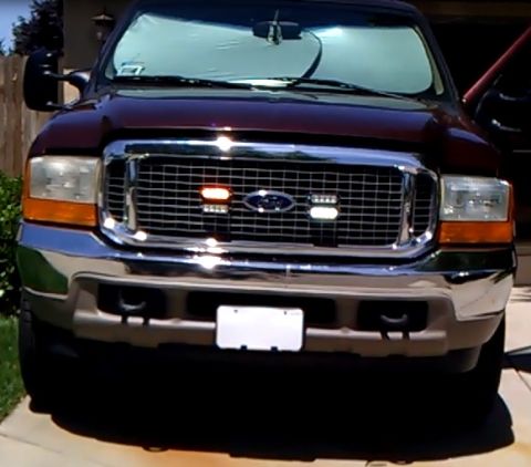 2000 Ford Excursion - Grille LED's, amber/white