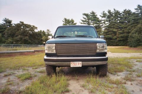 1994 Ford Bronco - Front view of a 1994 Ford Bronco parked outdoors.