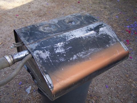 1973 Ford Bronco - This is an exhaust muffler, not a 1973 Ford Bronco engine.