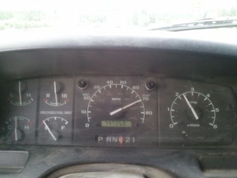 1994 Ford Bronco - Dashboard view of a 1994 Ford Bronco, displaying mileage and other vital information.