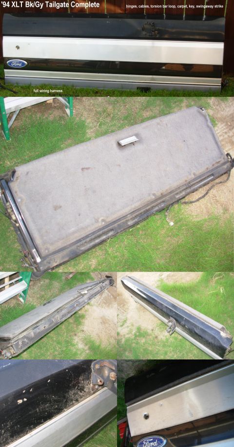 1983 Ford Bronco - Bronco Tailgate for '92-96 IF THE IMAGE IS TOO SMALL, click it. This is now STRIPPED to an empty shell. It has the typical right side split…