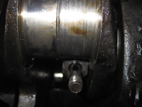 1979 Ford Bronco - Engine crankshaft bearing detail, likely from a rebuild or inspection.
