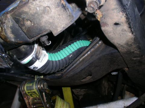 1979 Ford Bronco - new longer hose for the bottom