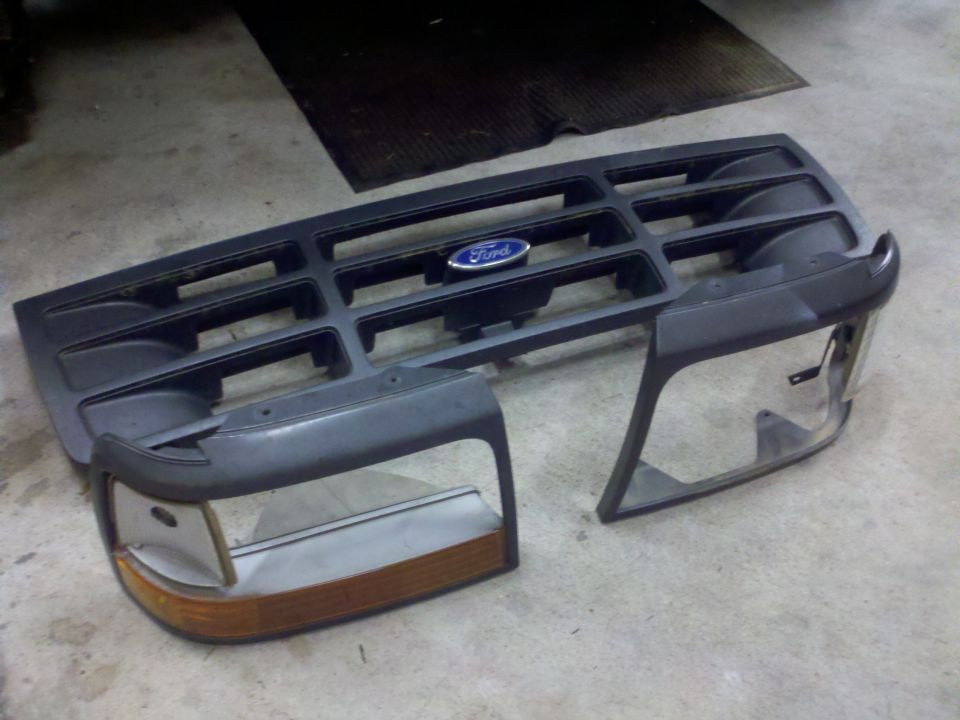 Ford grille and headlight assembly