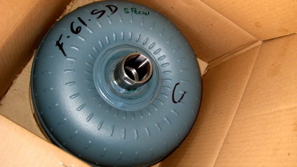 Torque converter with handwritten text F.61.SD Special