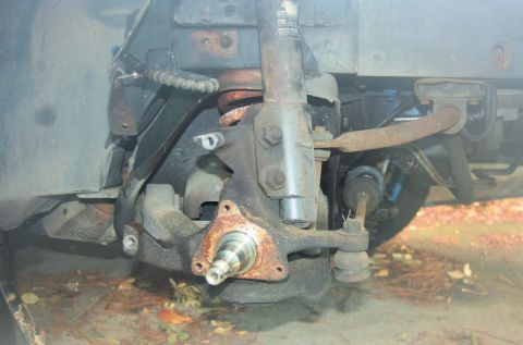 1980 Ford Mustang - This photo shows a car's suspension component, not a complete vehicle.
