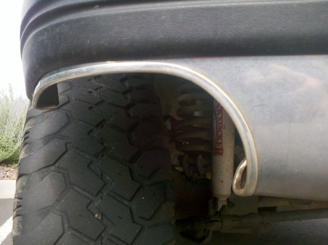 1996 Ford Bronco - Rear tire and suspension components are visible in this close-up shot.