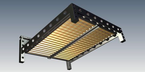 1973 Ford Ranchero - This is a diagram of a bed frame, not a 1973 Ford Ranchero.