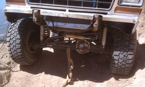 1978 Ford Bronco - This 1978 Ford Bronco is equipped for off-road use with large tires and heavy-duty suspension.