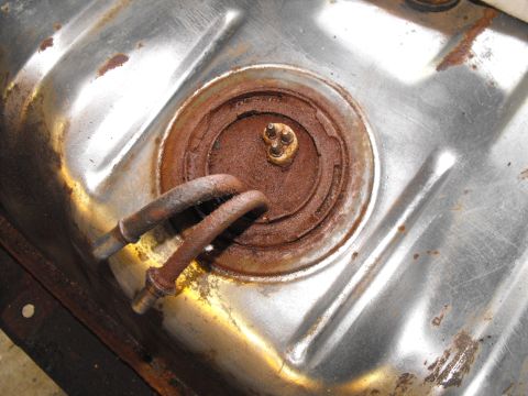 1986 Ford Bronco - Already covered tank removal in this section so here's the tank out and the original unit , with an aftermarket in-tank pump the previous o…