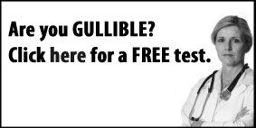 2007 Dodge Durango - Advertisement asking if you are gullible and offering a free test.