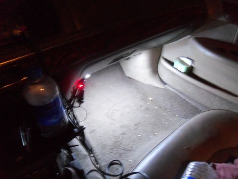 2000 Mercury Grand Marquis - Added LED lights to the interior footwell and door panel area.