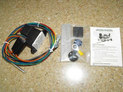 1994 Ford Bronco - This adjustable fan control kit includes a relay, wiring, temperature sensor, and mounting hardware.