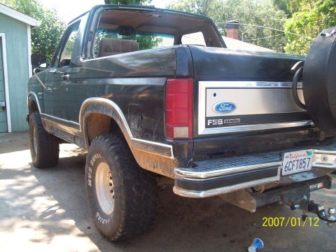 1986 Ford Bronco - on the truck.
