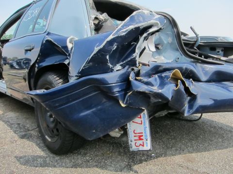 1991 Ford LTD Crown Victoria - Heavily damaged 1991 Ford Crown Victoria LTD rear quarter panel and trunk.
