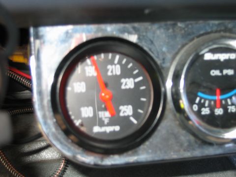 1992 Ford Bronco - Temp of engine warmed up just a little over 190