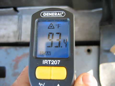 1992 Ford Bronco - temp of the radiator drivers side
