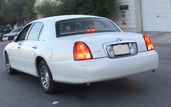 chrome trim painted, and stock dual exhaust