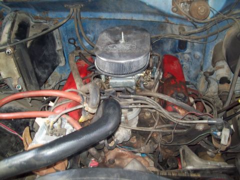 1985 Ford Bronco - this is what the engine looked like when I got it.