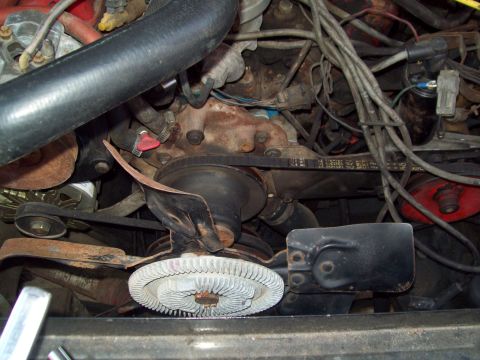 1985 Ford Bronco - new-to-me clutch fan to replace the flex fan PO put on it