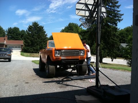 1978 International Scout II - orange paint. didnt look good, too bright.