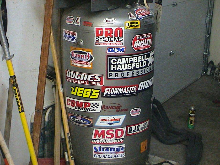 Here’s where all my stickers go. Except I'll put the Jon Kaase Racing stickers on the car