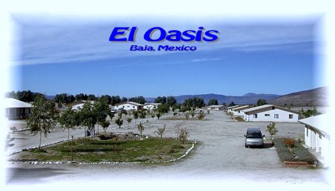 1986 Ford Bronco - A view of the El Oasis motel and surrounding landscape in Baja, Mexico.
