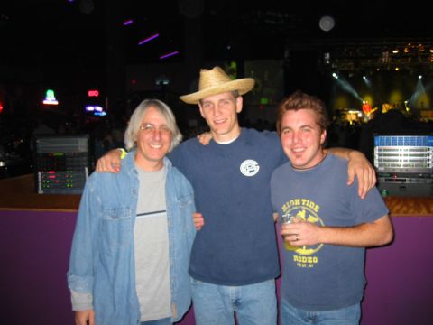 1989 Ford Bronco - On the left is Mike Daly, plays Steel Guitar in Hank Williams Jr's band, also plays in Pat's band when hes not with Hank. On the right is B…