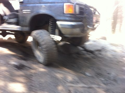 1990 Ford Bronco - This 1990 Ford Bronco tackles a challenging off-road course.