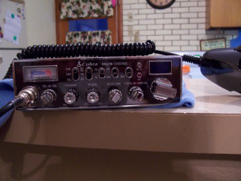 1978 Ford F-150 - Close-up of a Cobra 29 LTD Chrome CB radio, a common accessory in older vehicles.