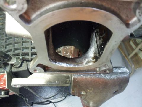 2000 Mercury Grand Marquis - A close-up view of an engine cylinder, possibly undergoing maintenance or modification.