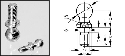 1986 Ford Bronco - Ball stud for throttle body linkage