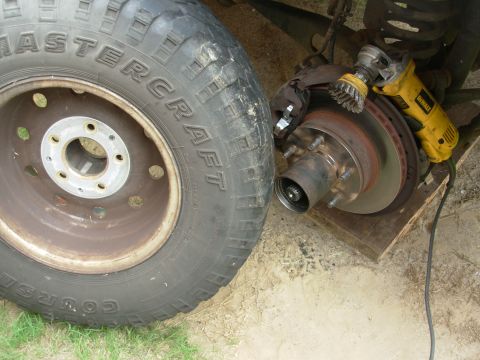 1983 Ford Bronco - These trucks are notorious for warping rotors, so clean the wheel mounting surfaces before torquing the lug nuts. The best tool is 3M 07547…