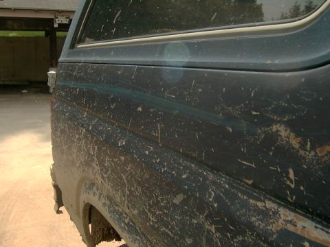 1982 Ford Bronco - i dont think you can tell from the pic but i kissed a tree and it just left a long mark down the side