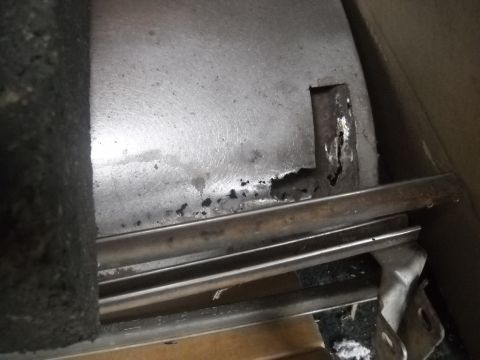 1954 Ford F-100 - 8-13-2011: The driver side has been stripped to the bare metal and needs some rust repair to the lower door skin and inner structure. And i…