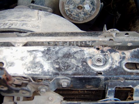 1982 Ford Bronco - writing on my radiator