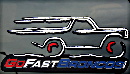 1996 Ford Bronco - Logo a stylized SUV with motion lines and 'GO FAST' text.