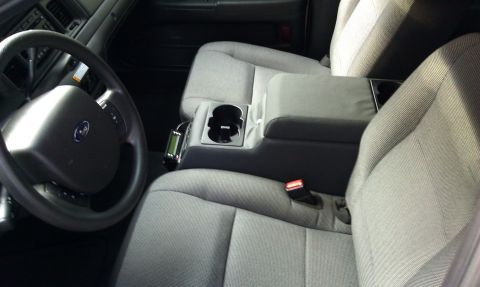 2007 Ford Crown Victoria - Black Denim VDP console. Fits like a glove.