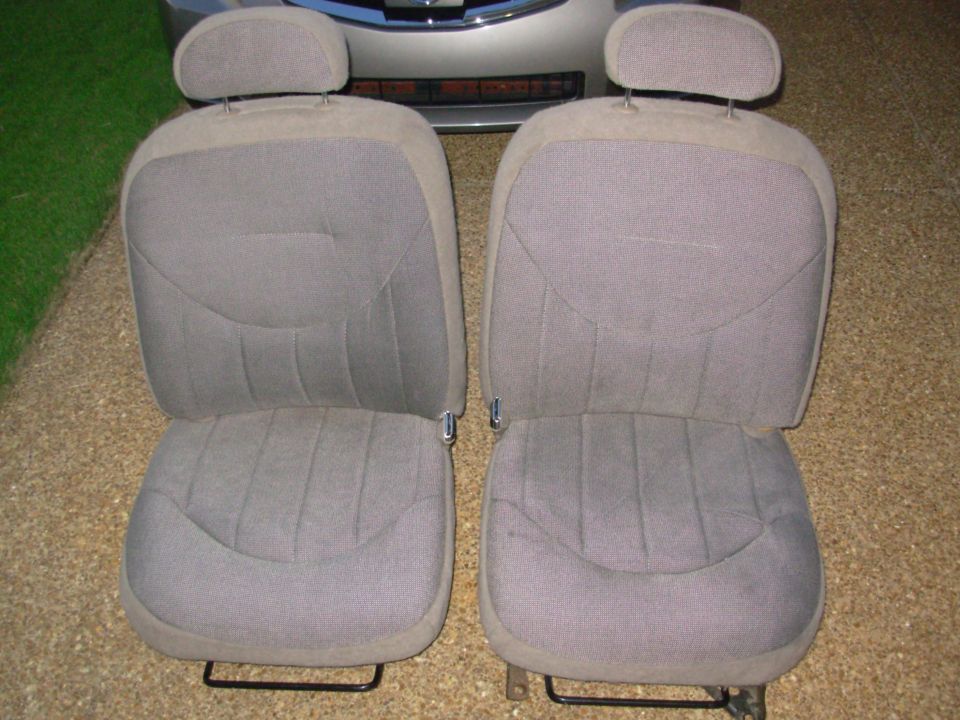 They almost look new, and they certainly smell better.  I sprayed each foam & upholstery piece with Lysol before assembly.