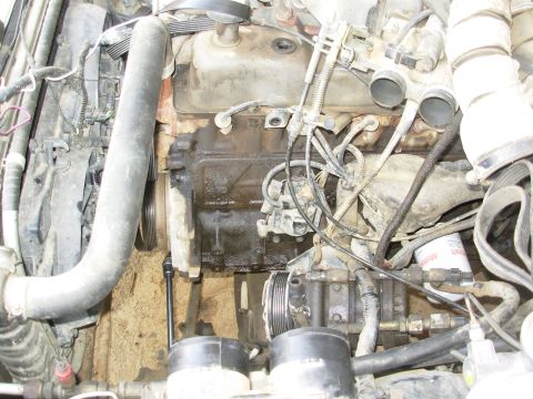 1983 Ford Bronco - For whatever reason, everything is more difficult on the smaller engine: more tools, more time, more work, more grime... The upper bolts ar…