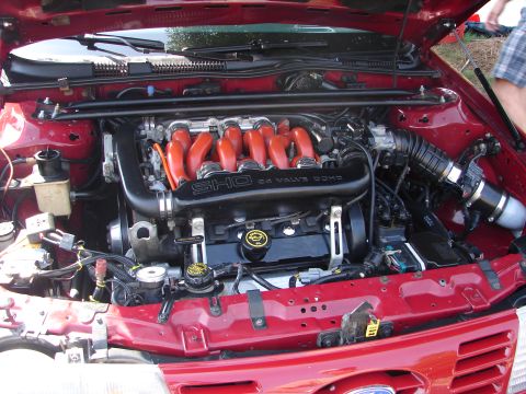1992 Ford Taurus - The engine bay displays the SHO 24 VALVE DOHC branding, indicating a performance variant.