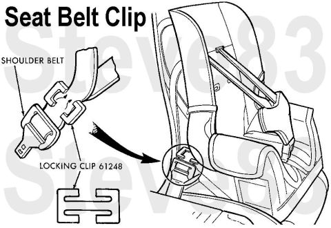 1983 Ford Bronco - Child Seat Belt Clip ( one example ; another example ) IF THE IMAGE IS TOO SMALL, click it. See also: [url=https://www.supermotors.net/regi…