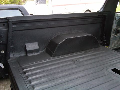 1988 Ford Bronco - bedliner. notice custom made wheel wells