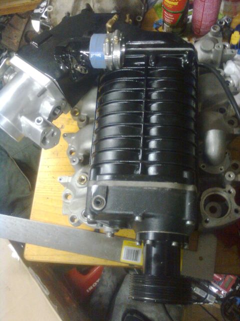 1984 Ford Bronco - So, I picked up this blower for my V-6. Then I acquired the intake and IC for a 4.6 so I guess I am going to use it.