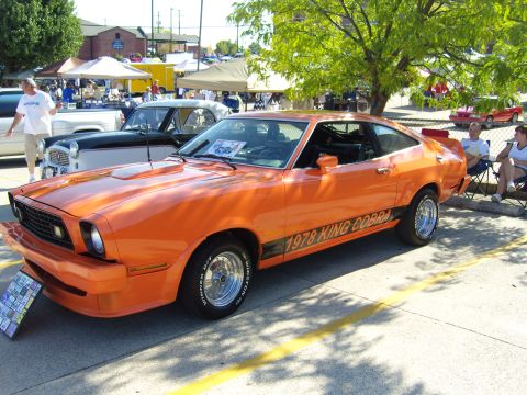 2007 Ford Mustang - Orange 1978 Ford Mustang King Cobra shows off its side stripe and classic body style.