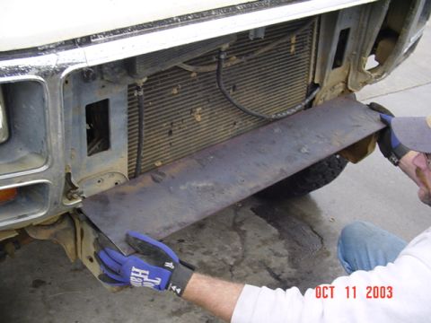 1989 Ford Bronco - Winch plate is pretty much ready to go on