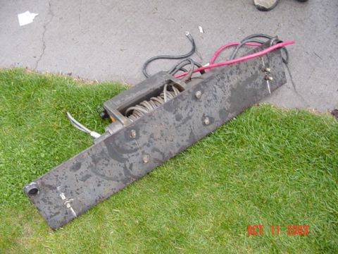 1989 Ford Bronco - Winch plate complete